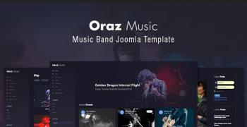 TZ Oraz - Music Band Joomla 4 Template